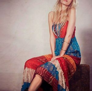 EUC Free People Gilded Caravan Maxi Dress Sz 10